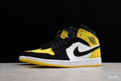 071 WHITE YELLOW BLACK JORDAN 1 852542 TOE AIR 0721